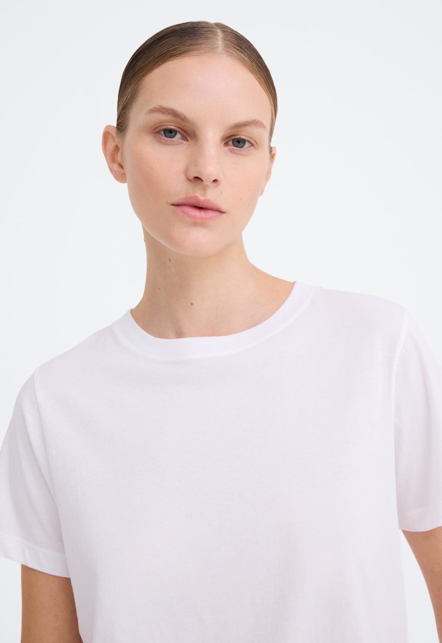 Jac + Jack Verte Cotton Tee - White